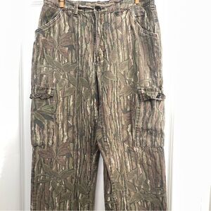 Vintage liberty Men's Camouflage Cargo Pants - Brown & Green, M